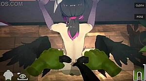 harpy showcases an orc massage in the game