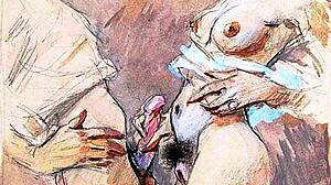 Vintage Erotic Drawings Detailed Retro Art Collection