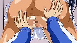 In this hentai sport video, big tits players compete intensely on the field