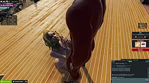 Blowjob Blondy Slut Devours Monster Cock