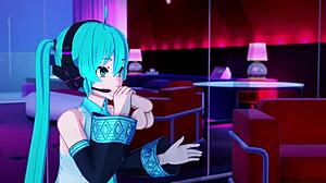 Hatsune Miku Takes a Lucky Guest Backstage