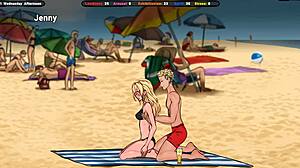 Wow, that lustful landlord teaches innocent jenny passionate kissing!