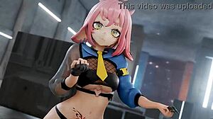 Mmd striptease of Twice, can't stop watching me dance.