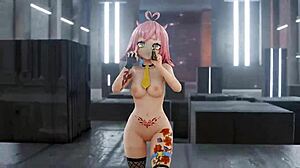Mmd striptease of Twice, can't stop watching me dance.