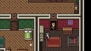 Gothic milf zombie wakes him with deepthroat big tits ass cock suck in Zombies Retreat hentai game part 7