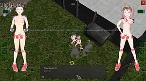 Future Female Guards Crave Men's Cocks in Suppanuki Hentai Game