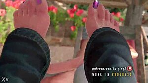 hitomi's deepthroat bulge in dead or alive 3d anime