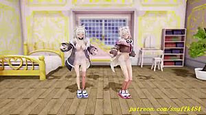 check out this fun novr mmd fuwamoco dance turning into wild 3d hololive hentai vibes