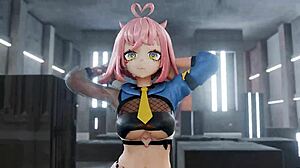 Mmd striptease of Twice, can't stop watching me dance.