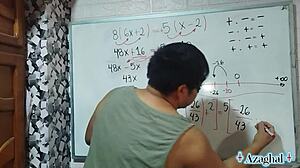 61 wild math sex equation with nerd student teacher in bedroom hentai