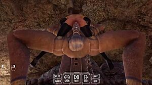 Ancient giant statue awakens pounds lara croft's pussy rhythmically in 3d hentai game animation gangbang creampie