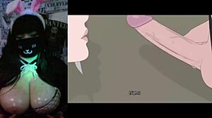 Wow Big Tits Goth Girl Watches Steamy Valorant Rule 34 Hentai Compilation!