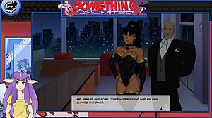 dc comics volcana explodes in orgasmic facial cumshot from villain