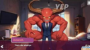 I can't stop watching Lucia's ending scene getting filled deep in this hentai game story