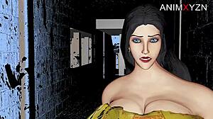 Stepmom's Big Tits Soak Through in Sudden Rain