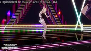 mmd sistar touch my body ahri's sexy kpop dance in league of legends costume has me throbbing uncensored 4k 60fps.