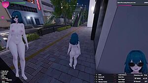 manaka flashes big tits futa downtown hey wanna see uncensored exhibitionism?
