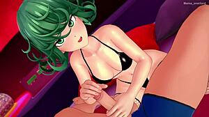 tatsumaki in bikini fishnets rocks love hotel fun tonight
