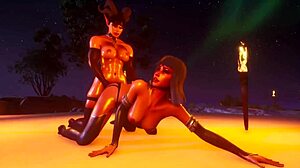 Futa Succubus Pounds Young Witch Vagina Ritual 3D Fuckfest