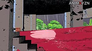 Stepmom's Big Tits Soak Through in Sudden Rain