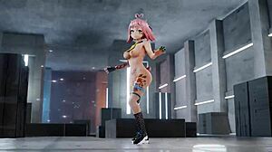 Mmd striptease of Twice, can't stop watching me dance.