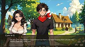 Maid Catches Farmer's Taboo Surprise Boner Hentai Game Ep 4