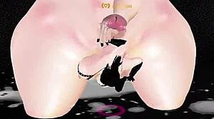 Fucking a goth big-ass slut prostitute hard in IMVU.