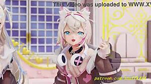 check out this fun novr mmd fuwamoco dance turning into wild 3d hololive hentai vibes