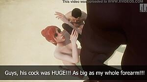 oh man my redhead gf got wrecked by huge bbc on nude beach trip