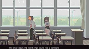 check out this cute college babe's erotic 6th month hentai game adventure for us