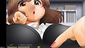 Teacher Oshie Fingers Little Snatcher with Giant Milf Discipline