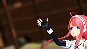 Kawakaze Strips and Dances Seductively in MMD Hentai