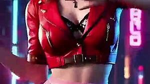 Aerith Gainsborough's sexy uncensored dance teases her fantasy costume in cheerful FF7 rhythm twice