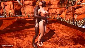 village guard pounds slave girl anal doggystyle cowgirl creampie at ranch