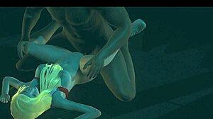 Blonde Cheerleader's Wild Handjob Cowgirl Ride in 3D Game!