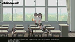 check out this cute college babe's erotic 6th month hentai game adventure for us