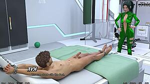 horny virgin asian teen grabs my huge cock for intense handjob in space!