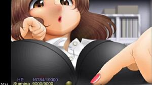 Teacher Oshie Fingers Little Snatcher with Giant Milf Discipline