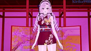 wanna see honma himawari and salome in kimono creampie sex frenzy vtuber hentai?