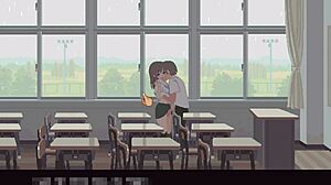 check out this cute college babe's erotic 6th month hentai game adventure for us