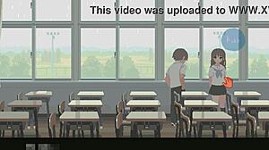 check out this cute college babe's erotic 6th month hentai game adventure for us