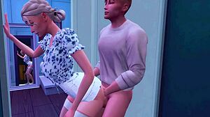 daddy, did you sneak behind stepmom to fuck perverted stepdaughter's ass?