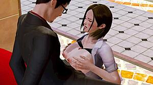 maid fucked rough by huge boss cock creampie punishment