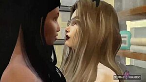 i share steamy shower fun with nerdy lesbian friend