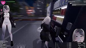 old man spies cute robot dildo squirt in fitting room