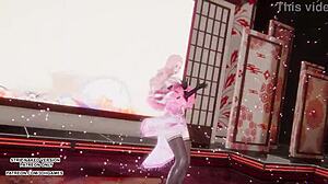 seraphine shakes her sexy body in kpop dance then gets wild in league of legends uncensored hentai