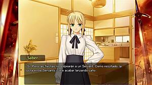 BIG TITS Saber Rides MONSTER COCK in Fate Stay Night Realta Nua Gameplay