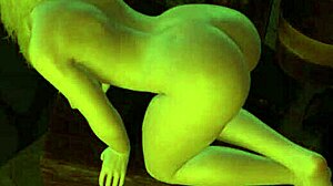 damn this hot blonde slurps that old man's cock so good