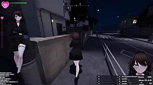 Exhibitionist girl squirts hard in store - hold back?