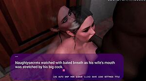 Cuckold Wife's First BBC Double Penetration While Husband Watches